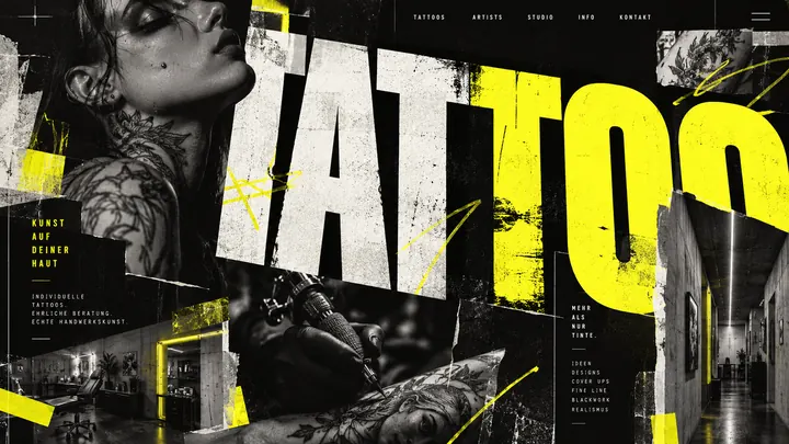 Website für Tattoo-Studio