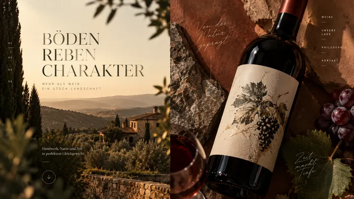 Website für Weingut
