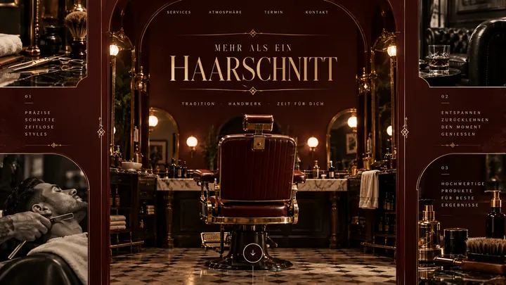 Website für Barbershop