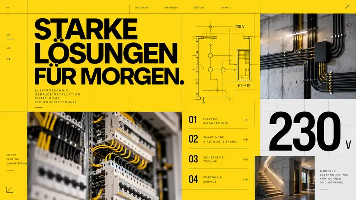 Website für Elektrotechnik