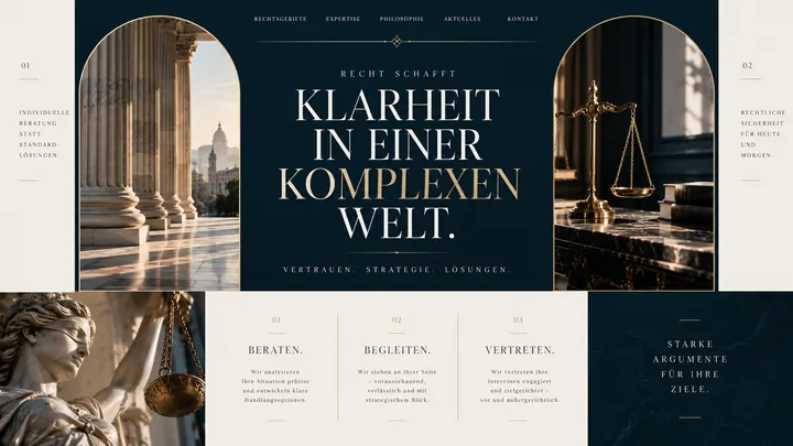 Website für Kanzlei