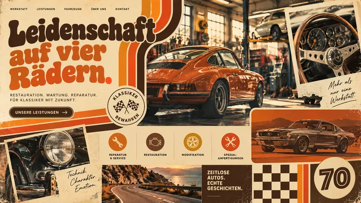 Website für Oldtimer-Werkstatt
