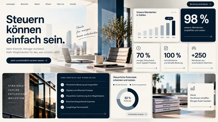 Website für Steuerberatung