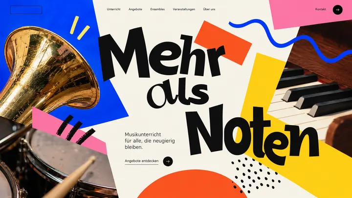 Website für Musikschule