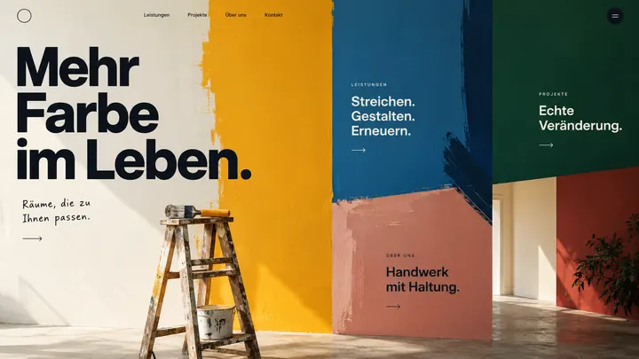 Website für Malerbetrieb