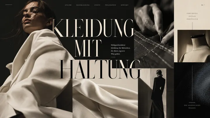 Website für Modelabel