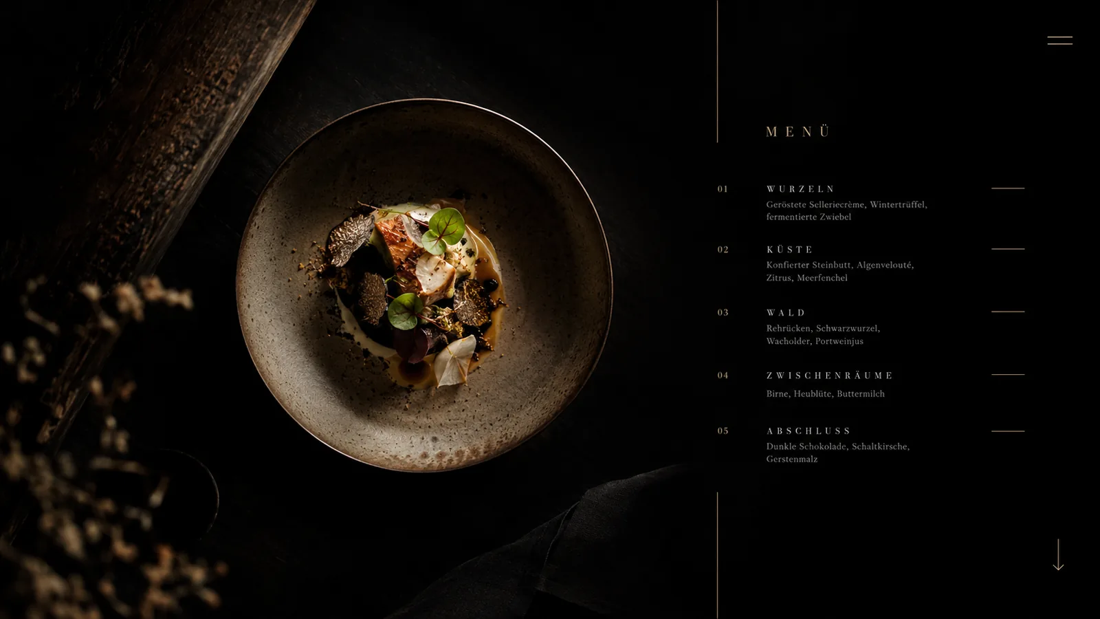 Webdesign-Beispiel: Restaurant