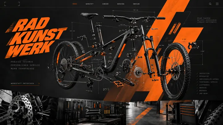Website für Fahrradmanufaktur