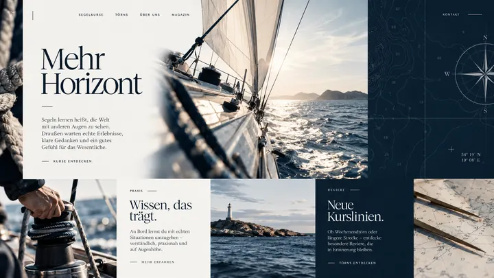 Website für Segelschule