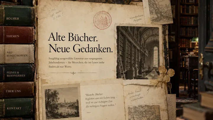 Website für Antiquariat