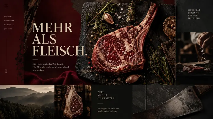 Website für Metzgerei