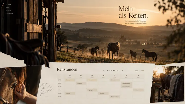 Website für Reitstall