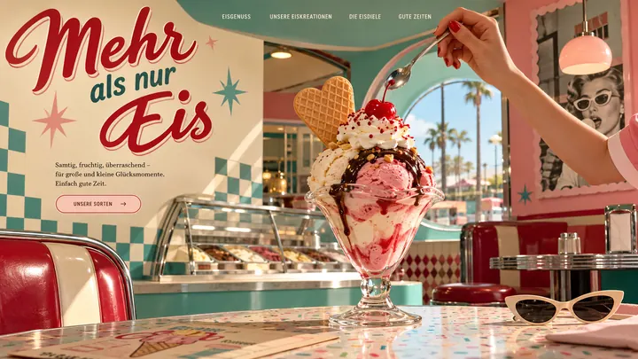 Website für Eiscafé
