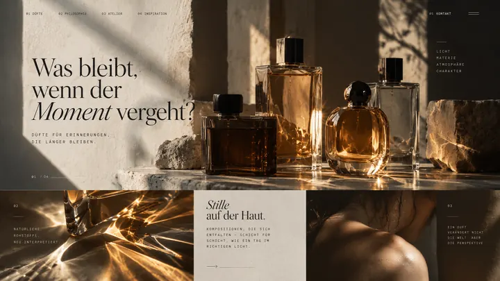 Website für Parfümerie