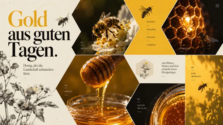 Website für Imkerei