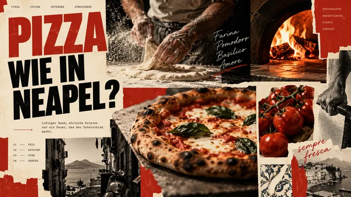 Website für Pizzeria