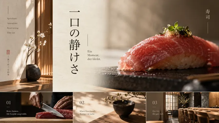 Website für Sushi-Restaurant