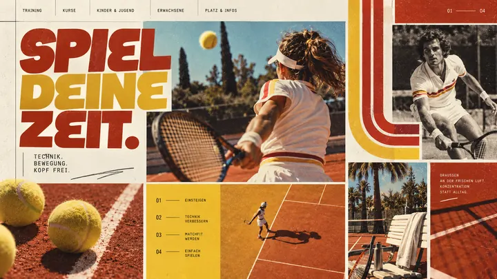 Website für Tennisclub